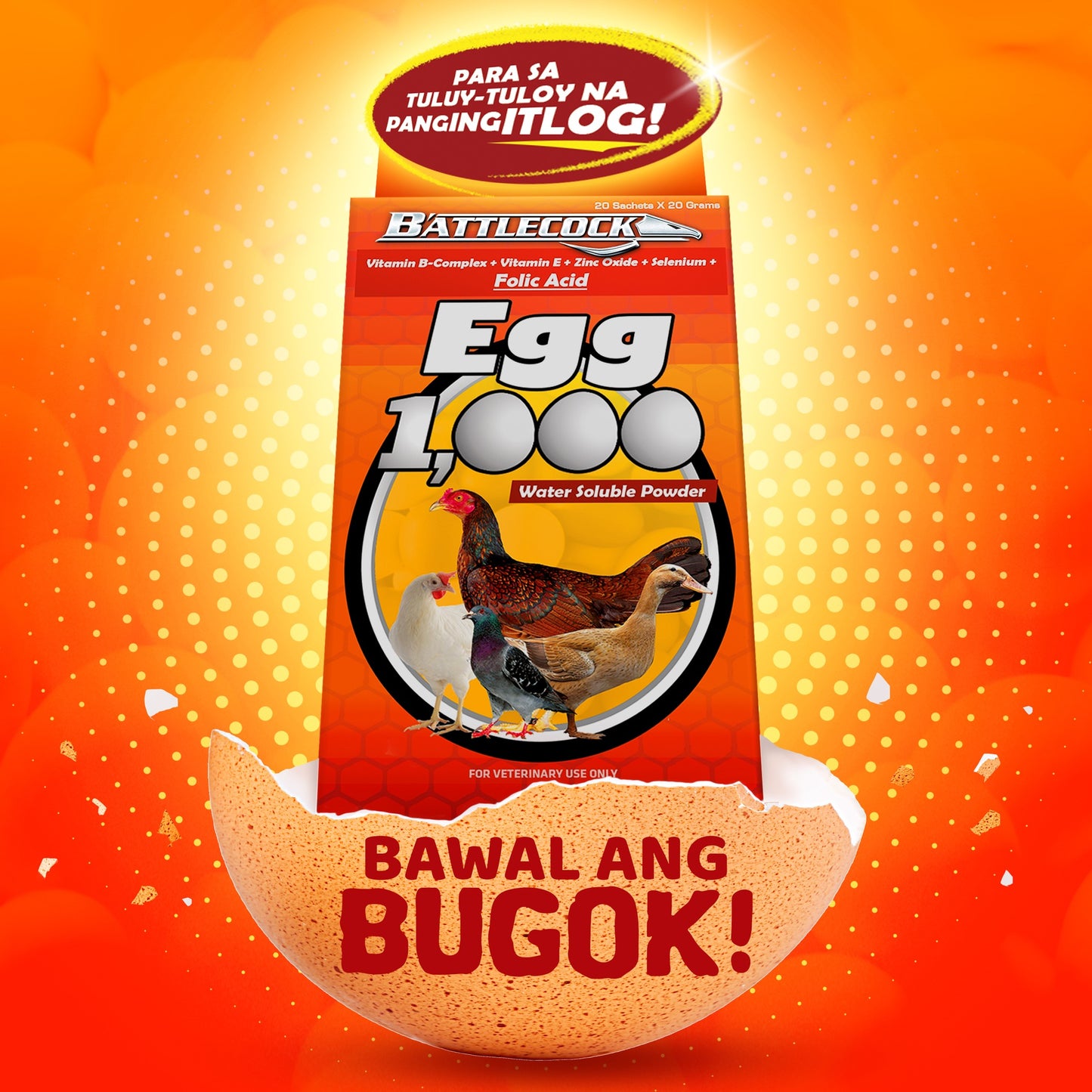 Battlecock egg1000 20 sachets
