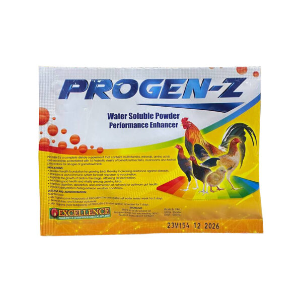 progen-z water soluble powder 8 sachets 20g