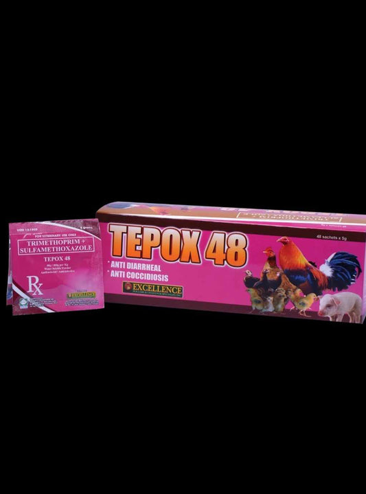 6 5g Packets Tepox 48 Gamefowl Gallo's Roosters Chicks Chicken
